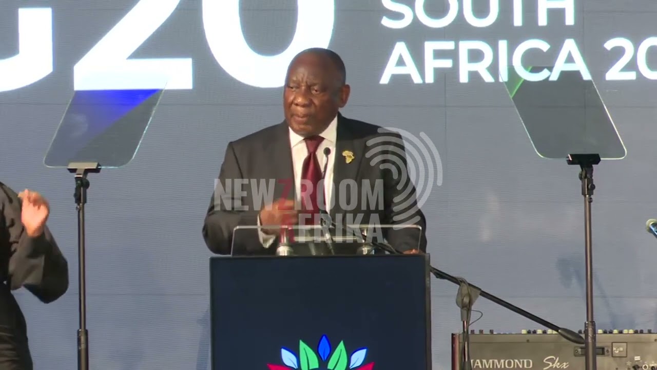Ramaphosa makes closing remarks at the G20 Social Summit
