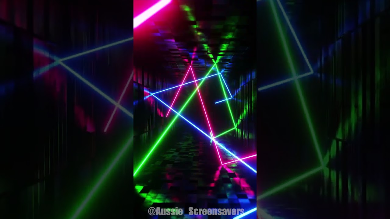 Multi Coloured Laser Tunnel Screensaver | #short #shorts #shortvideo #shortsvideo