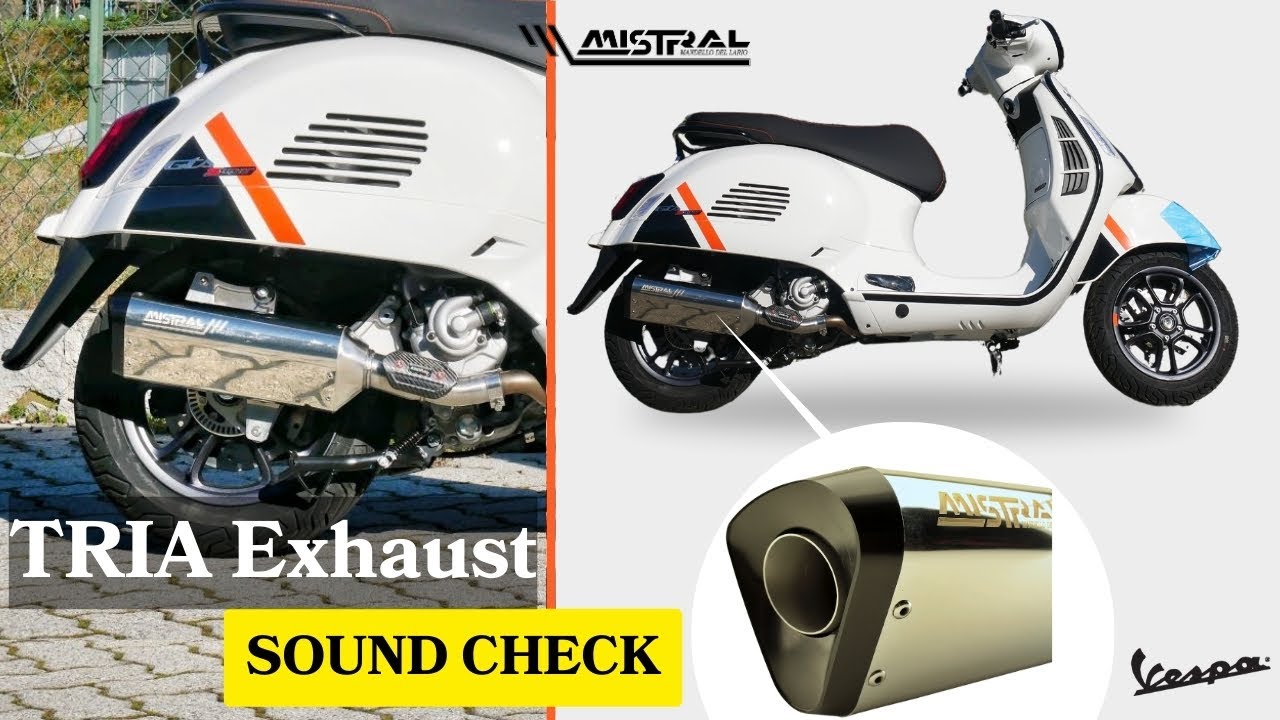MISTRAL TRIA Exhaust - Vespa 300 2023-2024 - SOUND CHECK