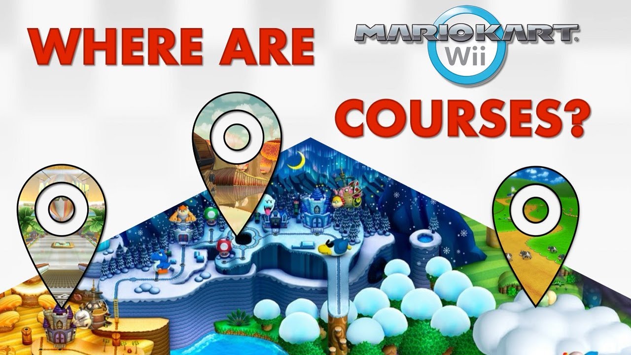 Where are Mario Kart Wii Courses Located in the Mario World?