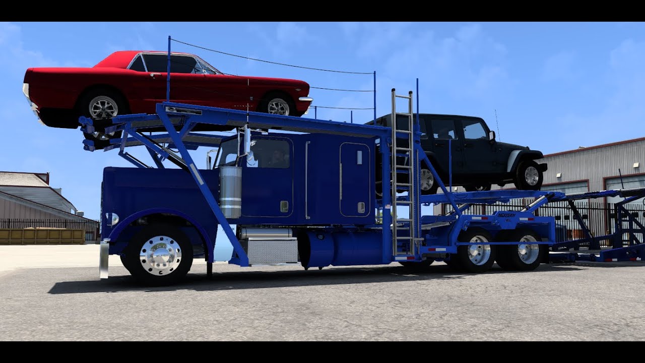 American Truck Sim |F3D Modding Car Hauler |  Realistic Profile |  Live