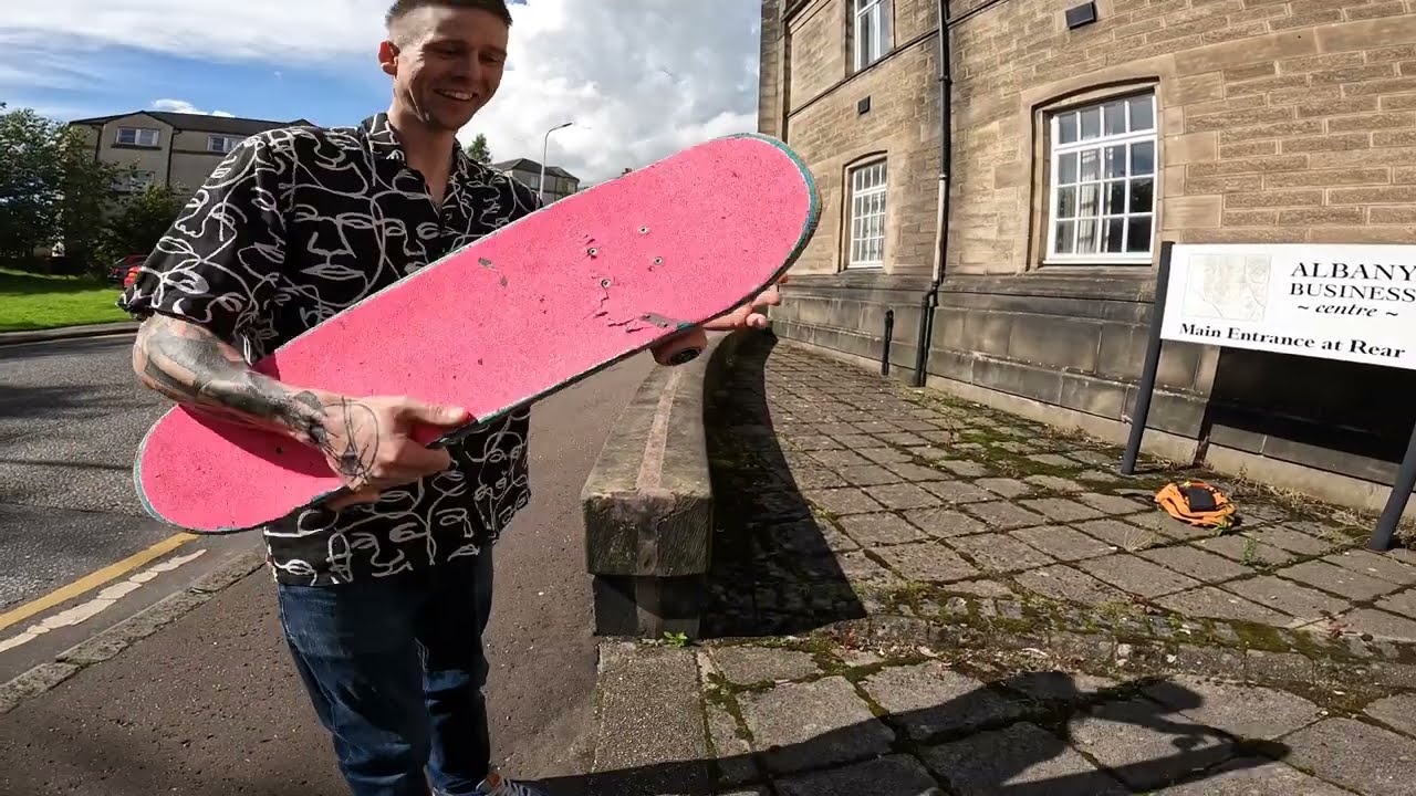 Snapped board and hot days skate