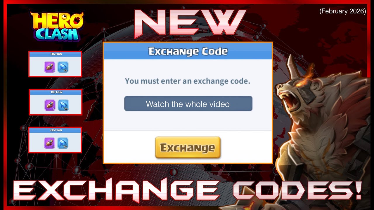 New Codes!  | February 2026 | Hero Clash