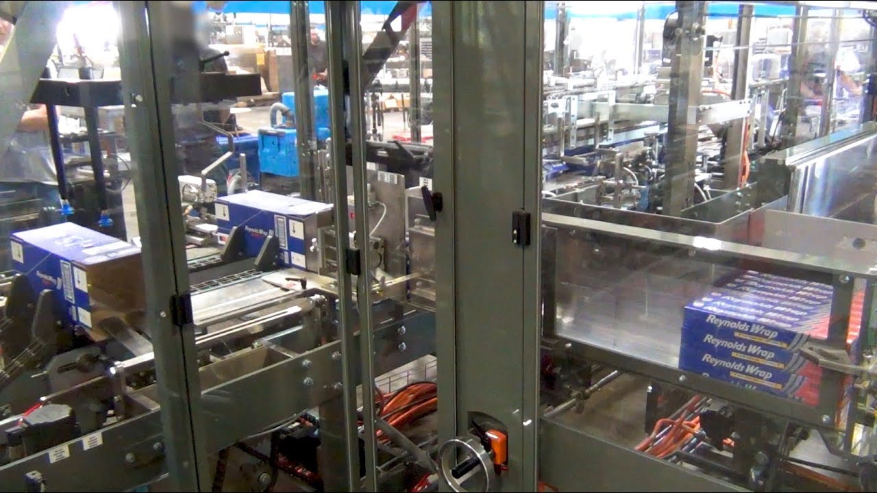 KD 40 Side Load Case Packer - Cartons of Aluminum Foil