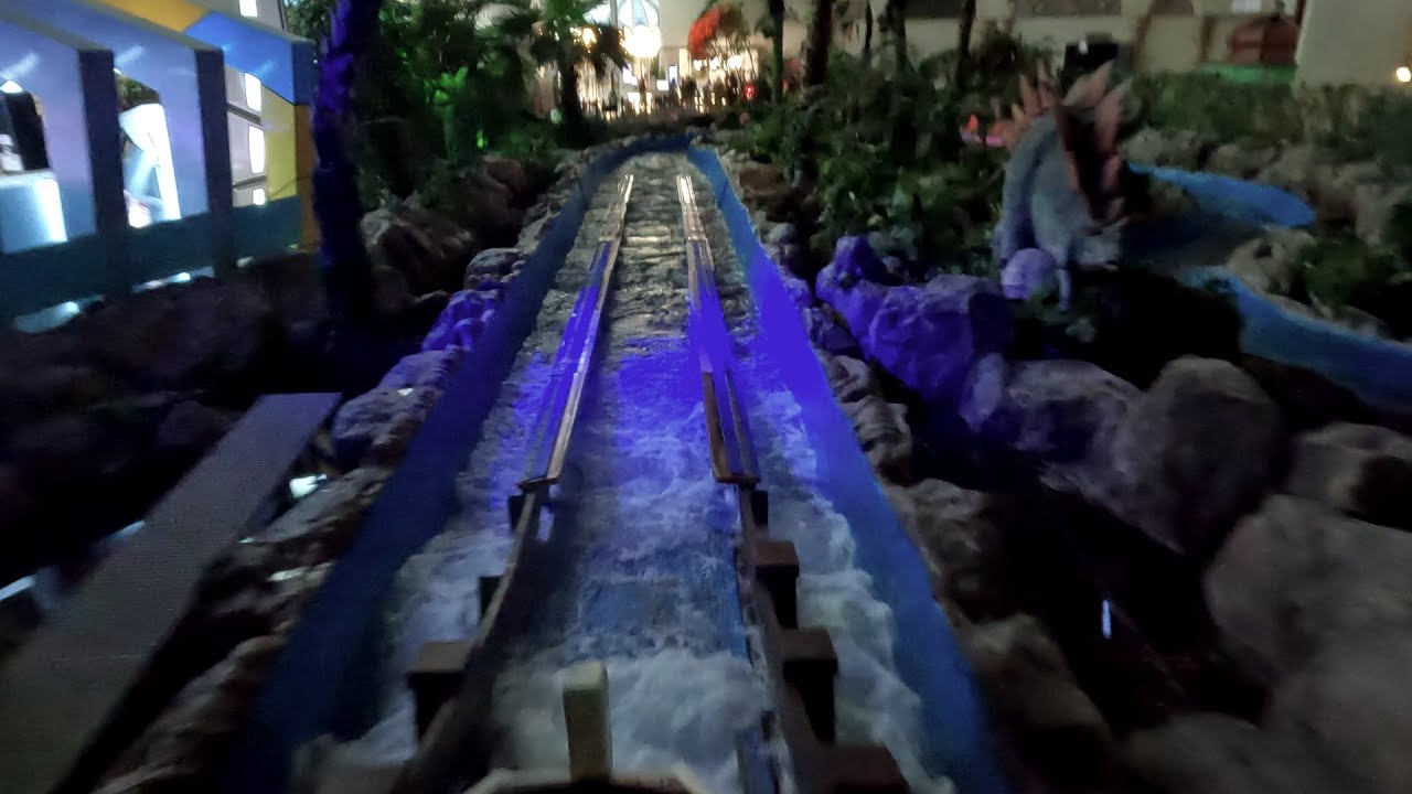 Flume Ride Full Ride - Lotte World Adventure in Seoul, South Korea