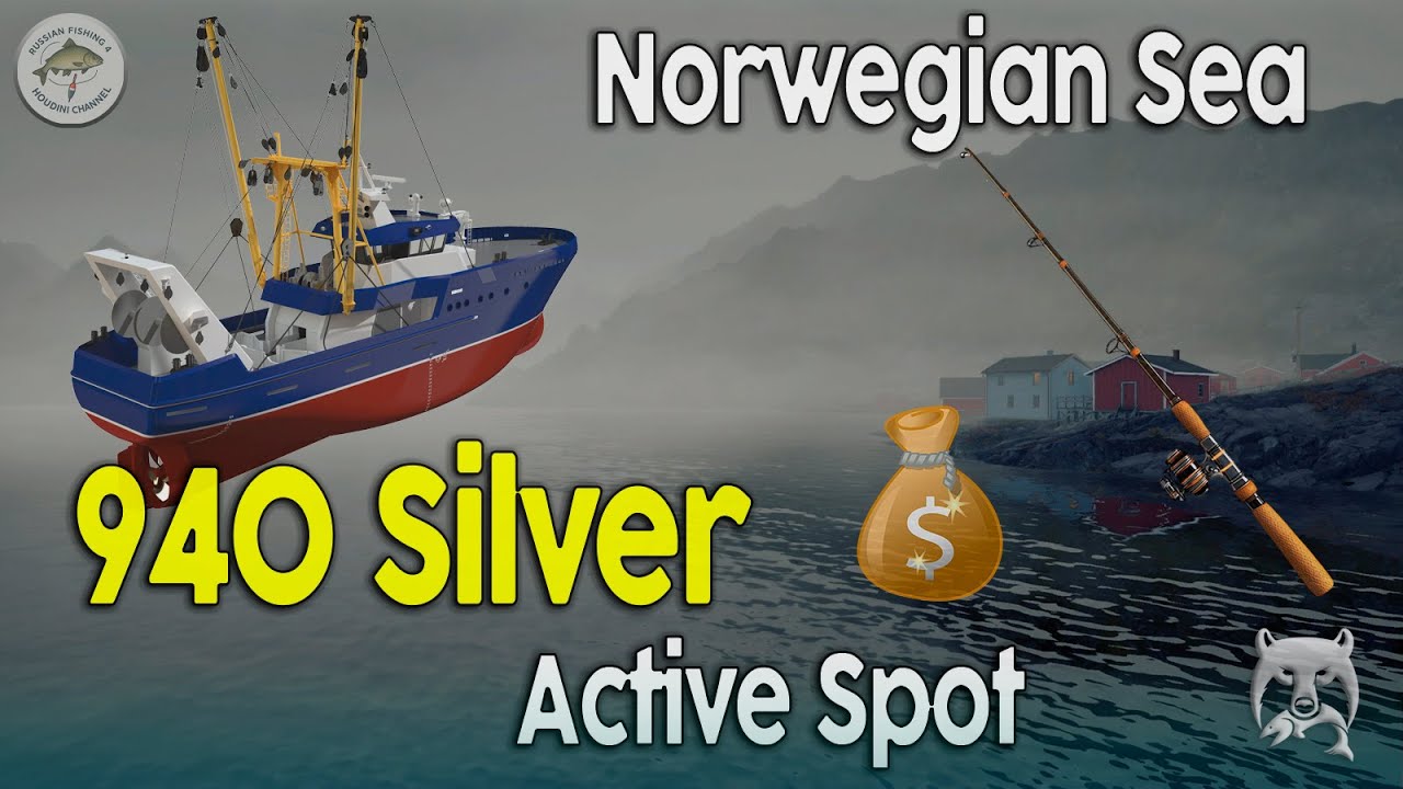 📌Russian Fishing 4 🎣 Best Silver Farm Spot in Norwegian Sea | 946 Silver per Hour with Pilker Setup