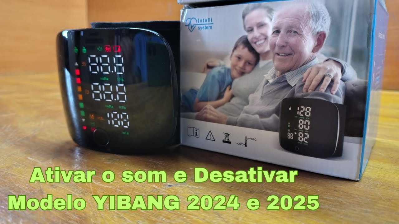 Ativar e Desativar o Som do Monitor de Pressão Arterial Modelo YIBANG 2024 e 2025
