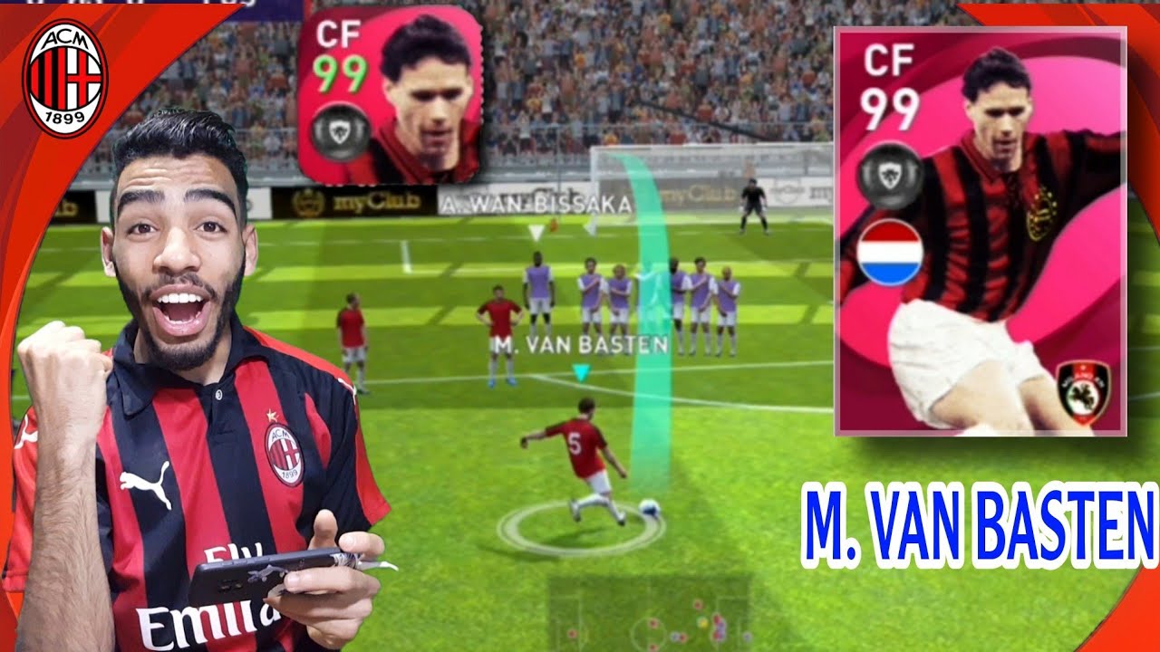 VAN BASTEN 99 RATED ICONIC MOMENT REVIEW 🔥 the striker u need ? 🔥 pes 2021 mobile