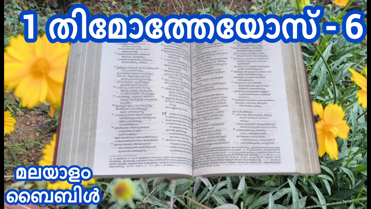 മലയാളം ബൈബിൾ | Malayalam Bible | 1 തിമോത്തേയോസ് - 6 | 1 Timothy - 6 @NandiDaivame-ye1tj #bible