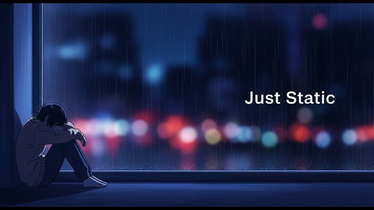 Just Static | Melancholy Lo-fi Hip Hop | Rainy Night Study Beats (Anime)
