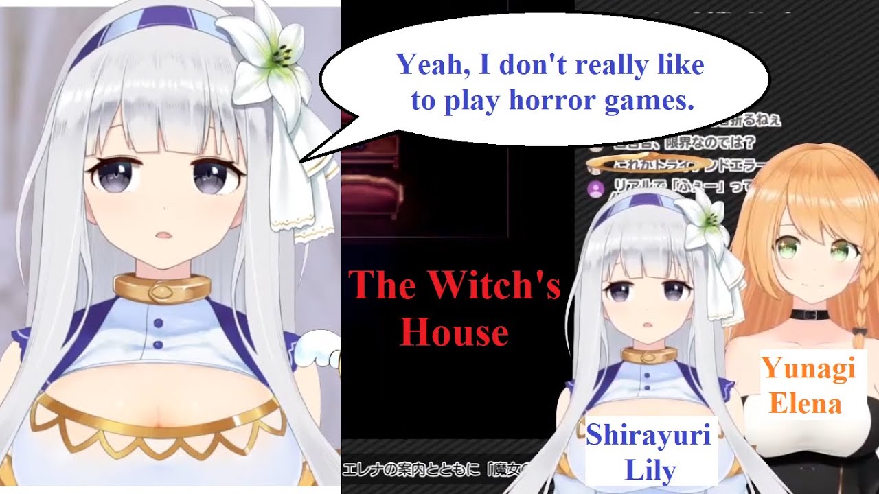 Why I dislike horror games - Shirayuri Lily play The Witch's House (ViViD VTuber)[ENG SUB]