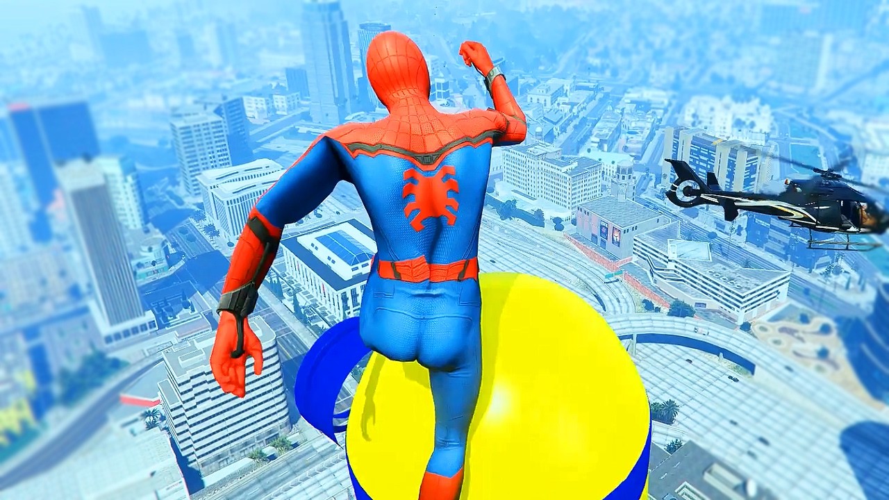 SPIDERMAN CRAZY JUMPS / FALLS #6 (GTA 5 Spider-Man Fails) GTA V Fails Funny Moments