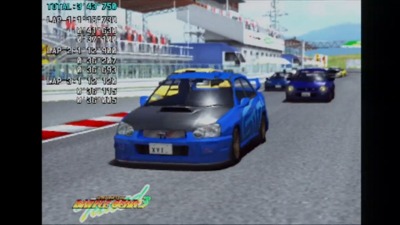 AC基板 バトルギア３Tuned 超上級Ｂ逆☆５レース Ｓクラス GDB Tuned by STi