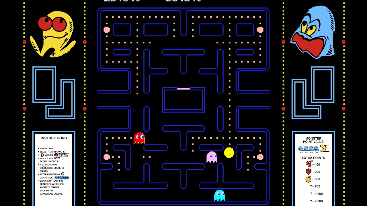 Pacman 7th Key pattern  MAME - Full 1440p60 HD