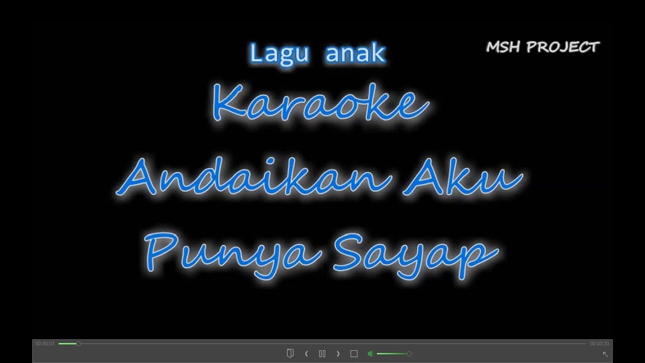 Andaikan Aku Punya Sayap - Karaoke No Vocal