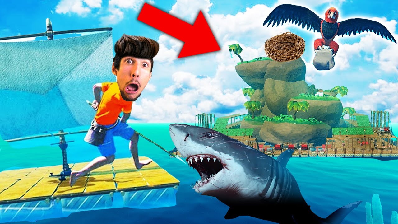 CATTURIAMO GLI ANIMALI PER LA ZATTERA nella NUOVA ISOLA DI RAFT!!