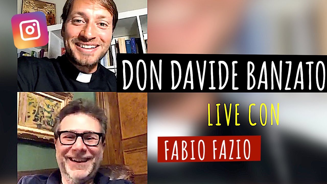 Don Davide Banzato live con Fabio Fazio #iorestoacasa