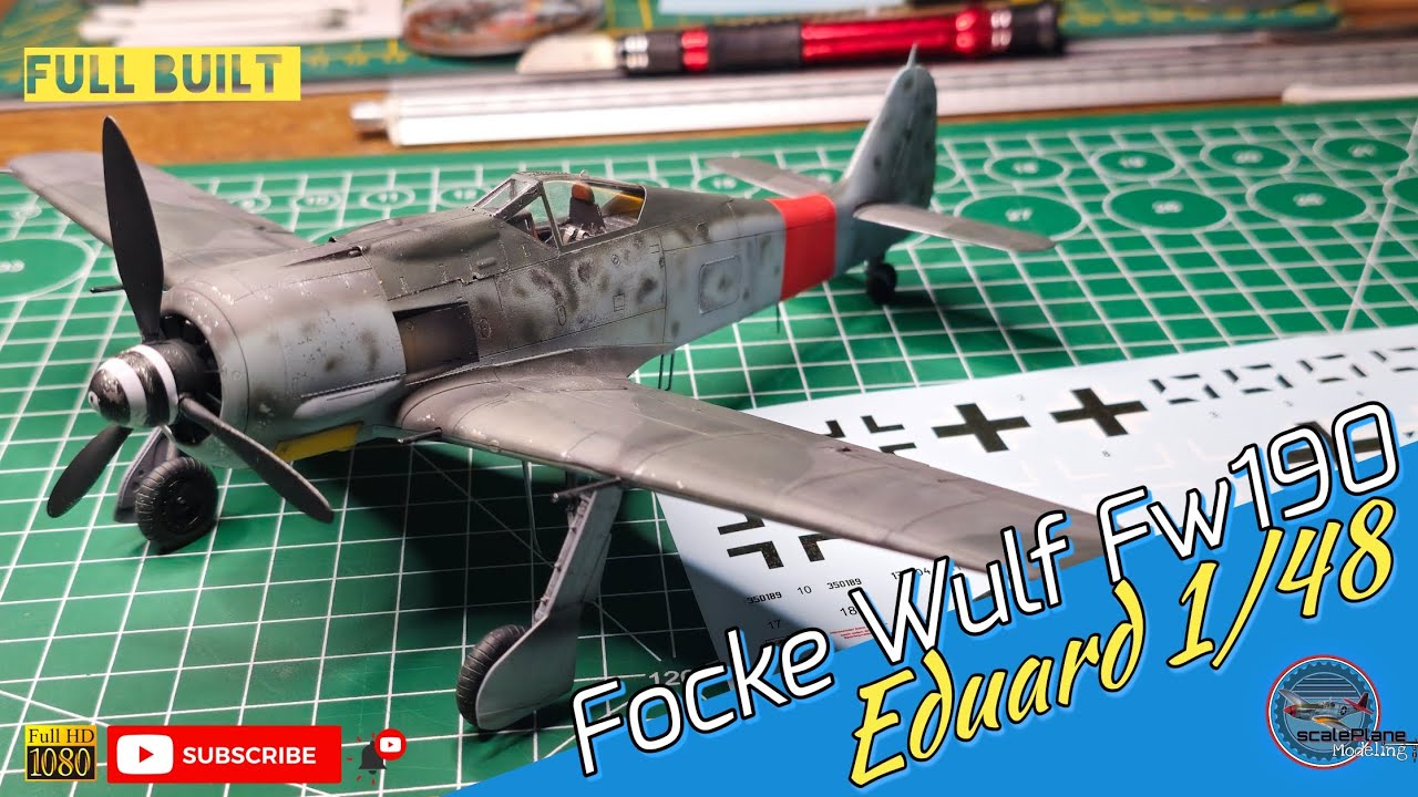Focke Wulf Fw190  Eduard 1/48 Full Built #airbrushing #modellbau