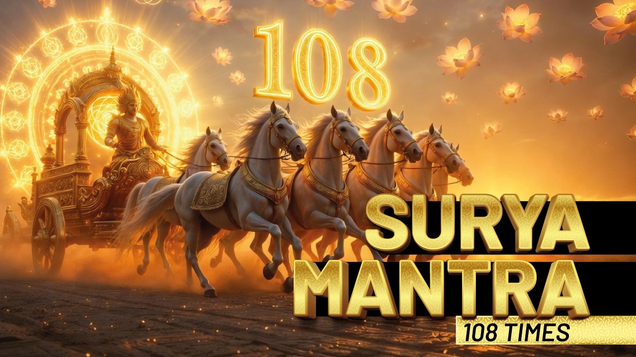 Om Suryaya Namaha 108 Times | Powerful Sun Mantra | Attract Success & Positive Energy |Morning Chant
