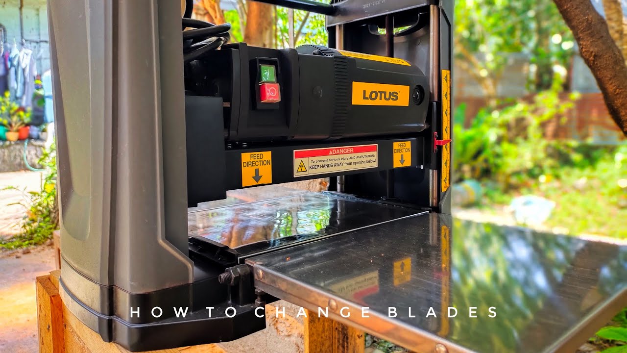 How to Change Blades | Lotus Thickness Planer