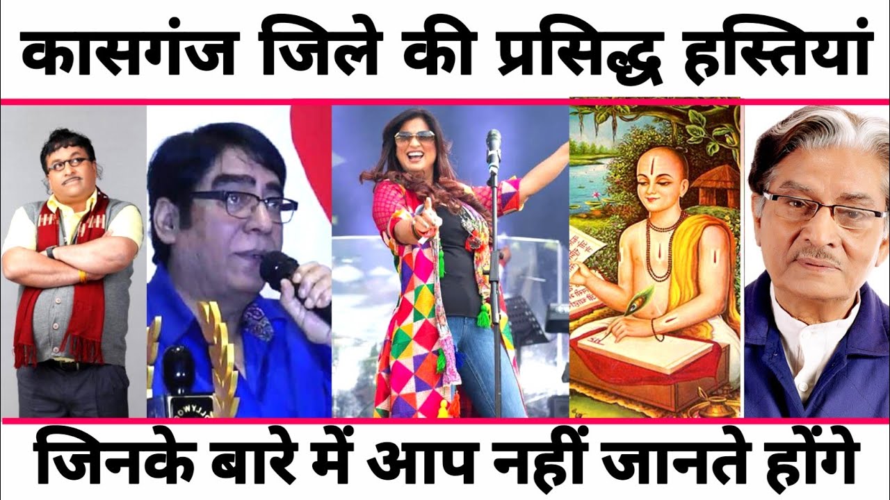 KASGANJ - TOP 10 FAMOUS PEOPLE/CELEBRITIES | KASGANJ DISTRICT UTTAR PRADESH