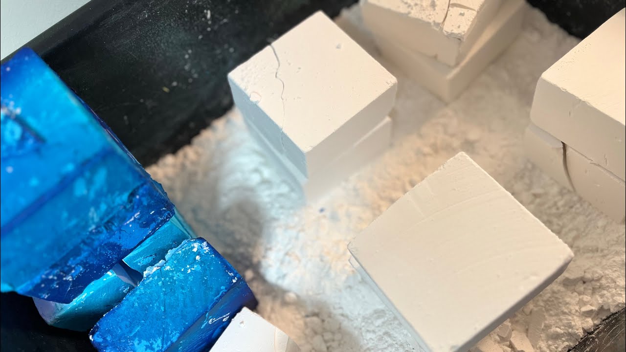 Thank you for 3K 🥳 | Gym Chalk ASMR | Crunchy and Soft Gym Chalk | Which was your favorite?