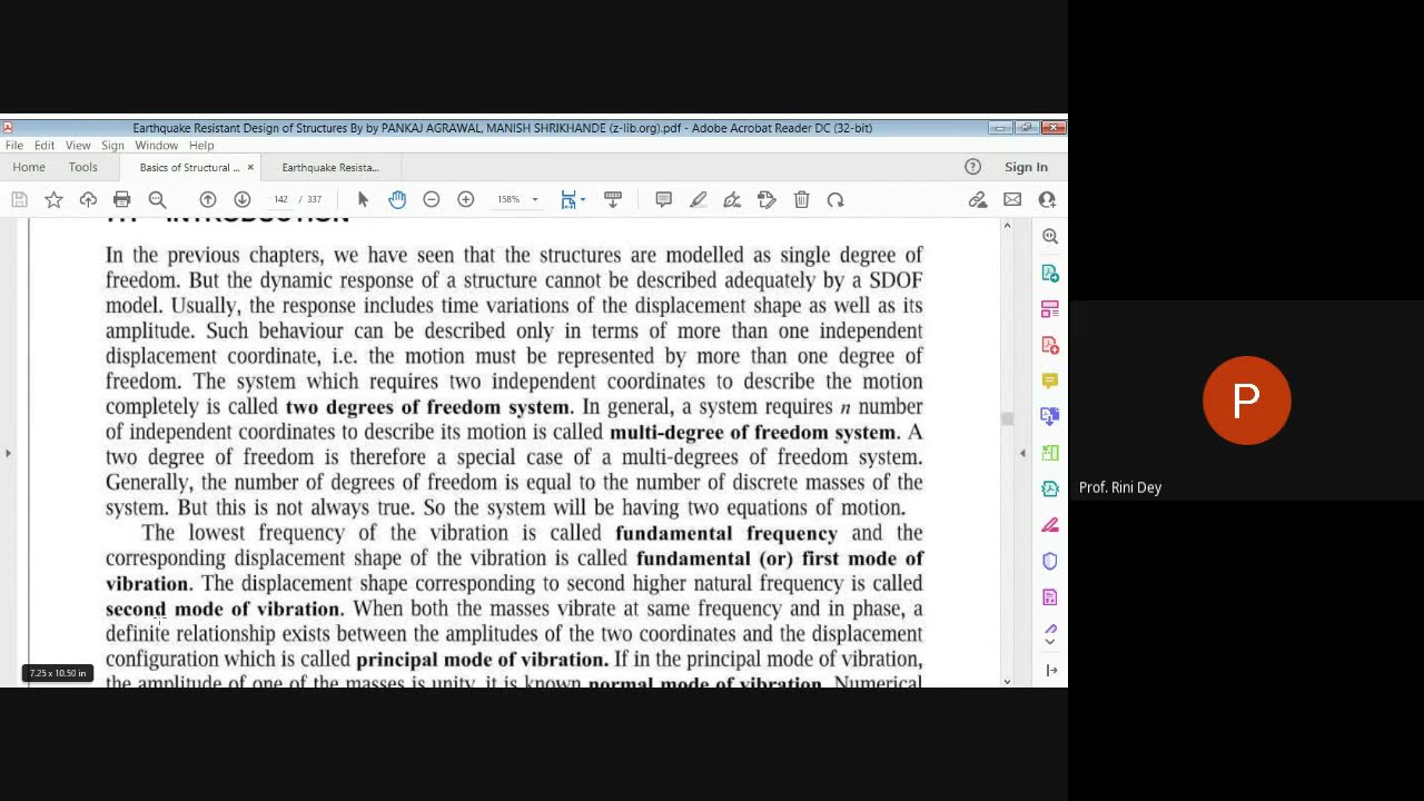 Multi Degree of Freedom system (Basics)