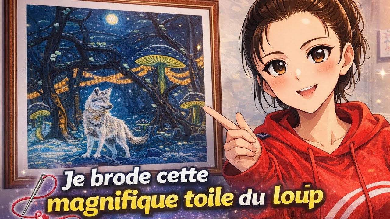 Démarrage de mon loup #thestampedstitchclub