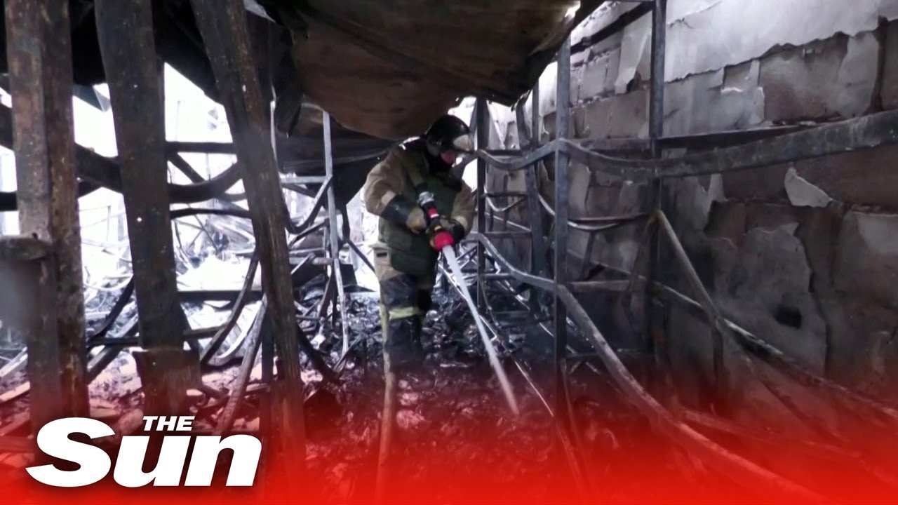Shelling in Donetsk in Ukraine sparks market fire