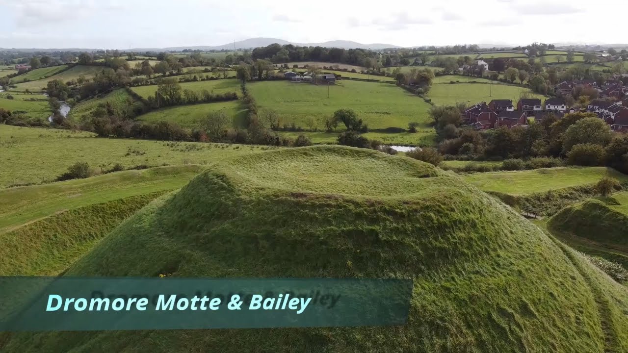 Dromore Motte & Bailey, Co Down, DJI Mavic Mini Drone Footage. 1080p 60.