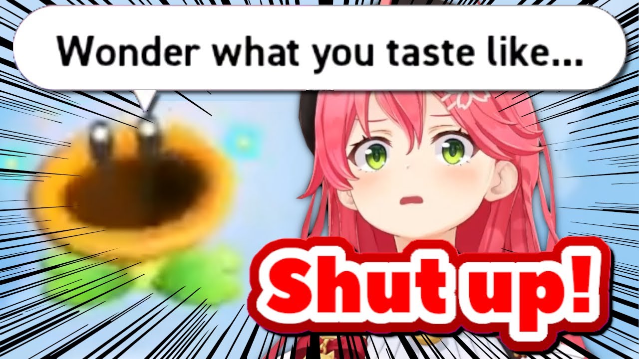 Highlights: Miko Reacts to ”Diss Flower” (Talking Flower) from Mario Wonder【ENG Sub / hololive】