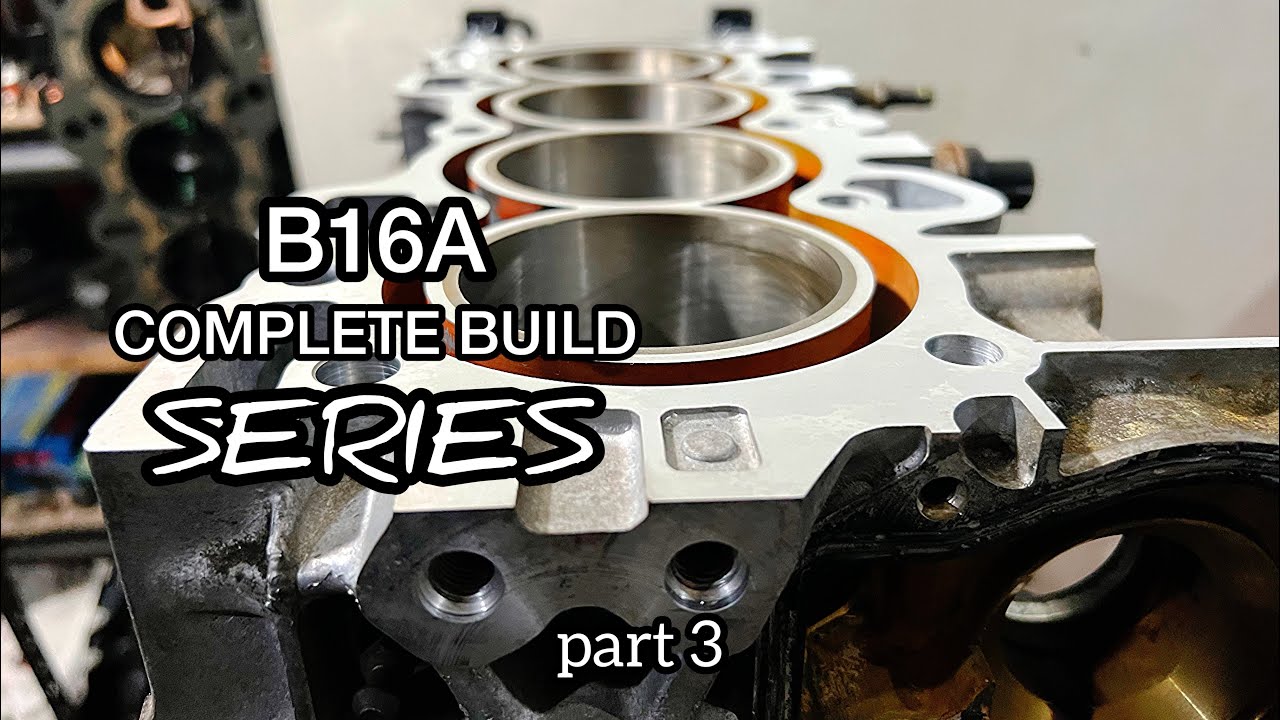 Civic EG Hatchback B16a Build Series part 3 Crank Assembly