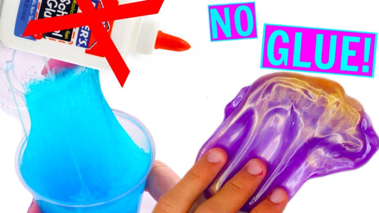 NO GLUE SLIME!⚡️Testing Slime WITHOUT GLUE! How to make no glue no borax slime!