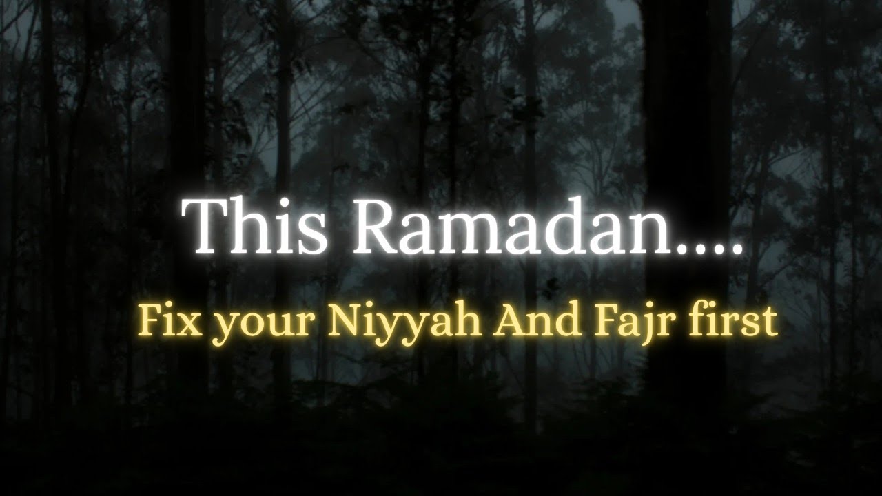 Before Taraweeh, Before Dua… Fix This First