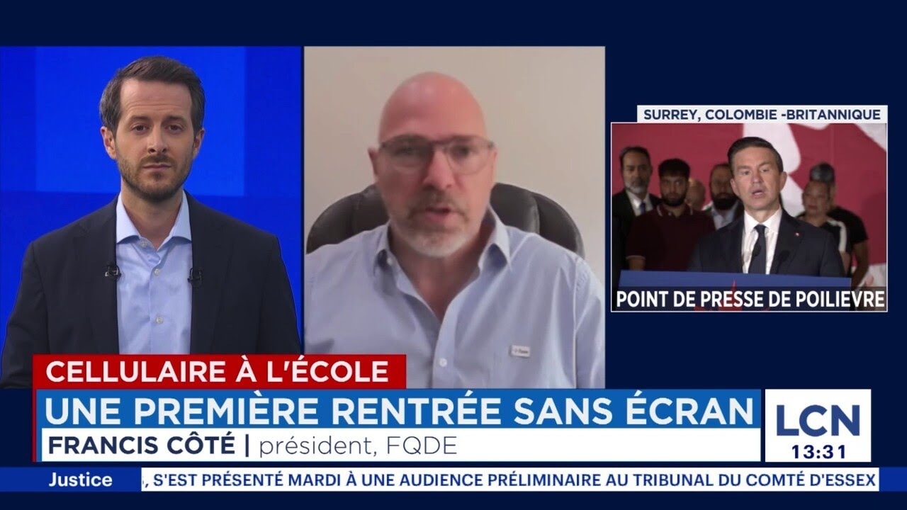 Cellulaire à l'école: une première rentrée sans écran - entrevue avec Francis Côté