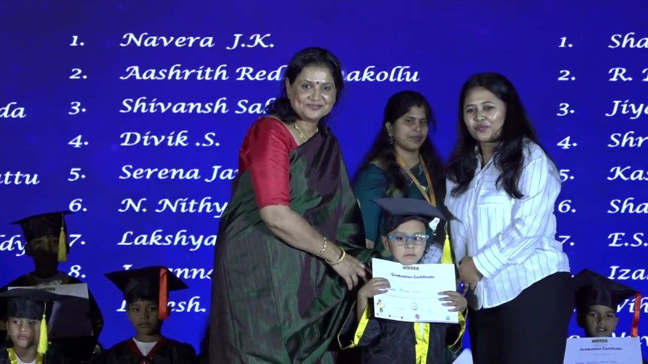 Video 20 Kidzee Krishnarajapuram Annual Day Celebrations 2025-2026 :Graduation day SR KG Orchids