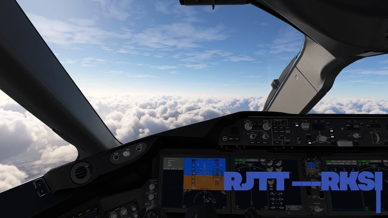 Breathtaking 787 Flight Through Massive Clouds | Tokyo (RJTT) to Seoul (RKSI)
