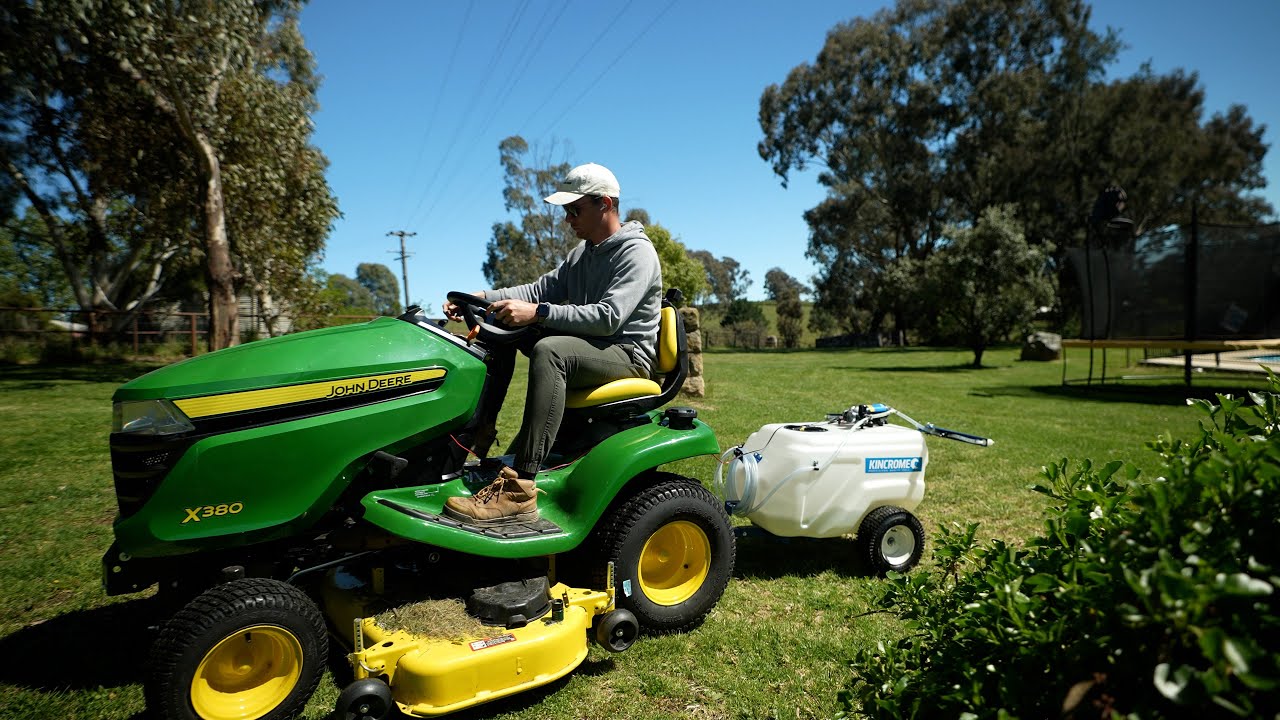 Mowing and Spraying my Acreage // 3 Week Lawn Reno Update