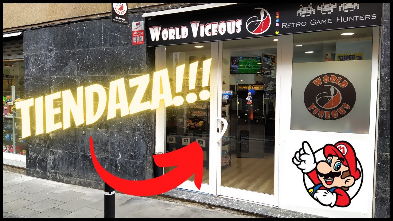 WORLD VICEOUS la Mejor Tienda DE VIDEOJUEGOS DE BARCELONA!!!!