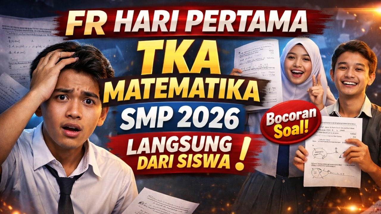FR HARI PERTAMA TKA MATEMATIKA SMP 2026 LANGSUNG DARI SISWA