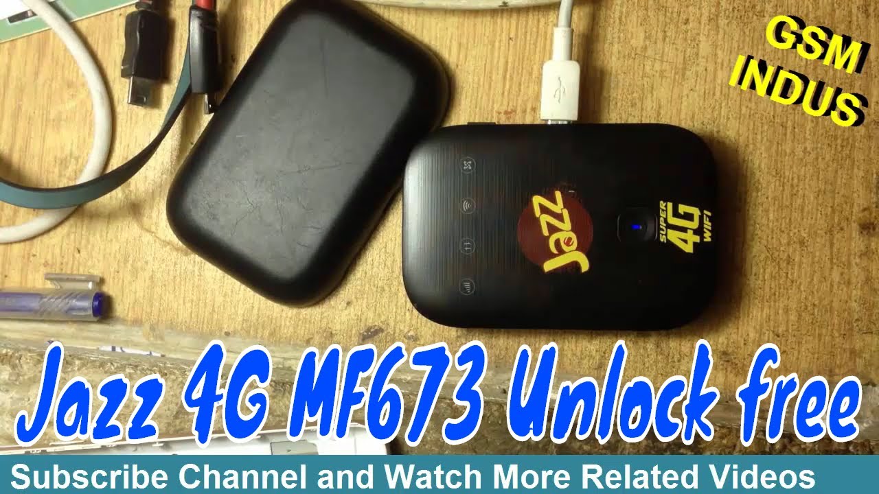 Jazz 4G MF673 Unlock free | Jazz LTE Black Cloud 4G MF673 M10 Unlock 100% | gsm indus