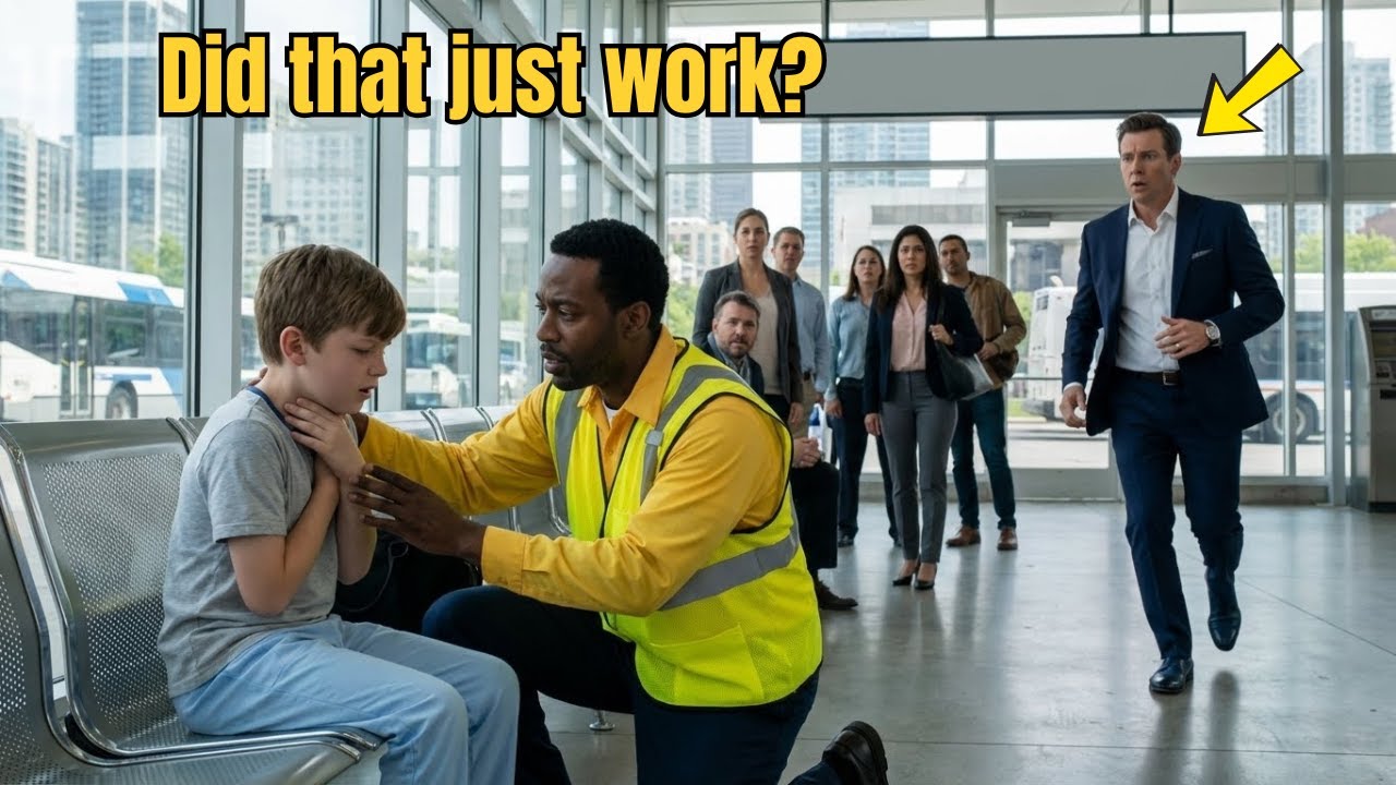 A Janitor Saves a Billionaire’s Son From Choking — What the Dad Does Next Shocks All