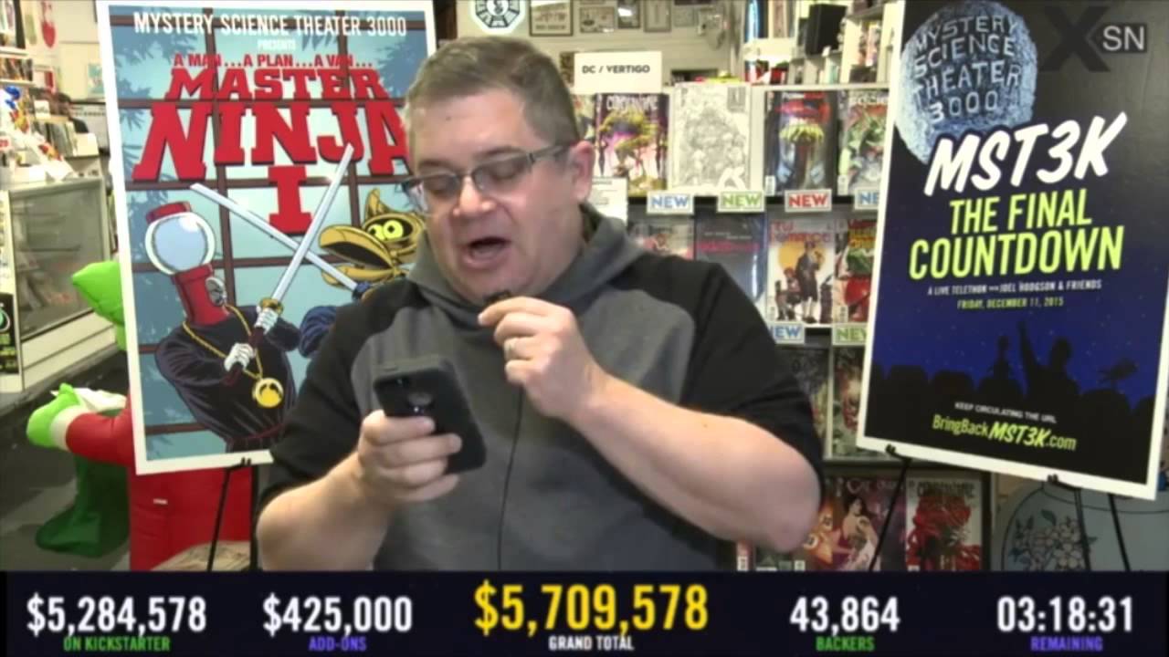MST3K Telethon: Patton Oswalt reads tweets