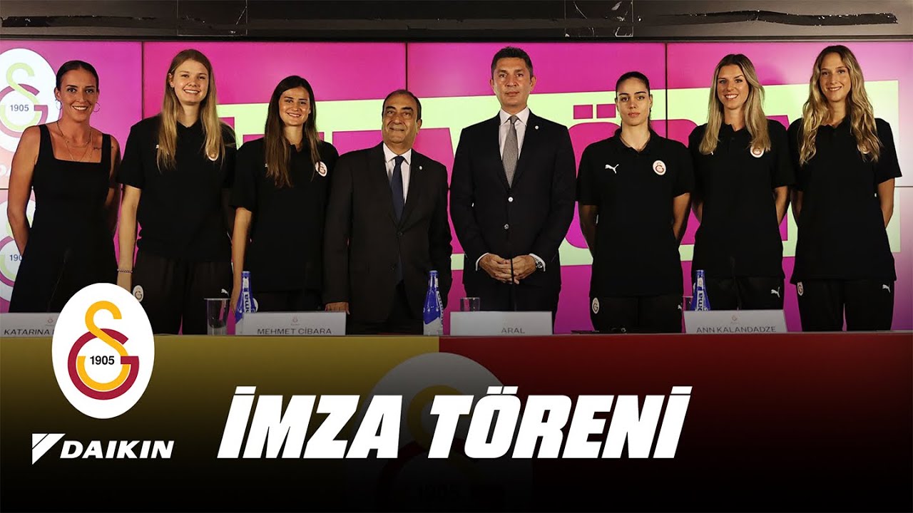 🔴 Galatasaray Daikin Kadın Voleybol Takımımızın yeni transferlerinin imza töreni gerçekleştirildi
