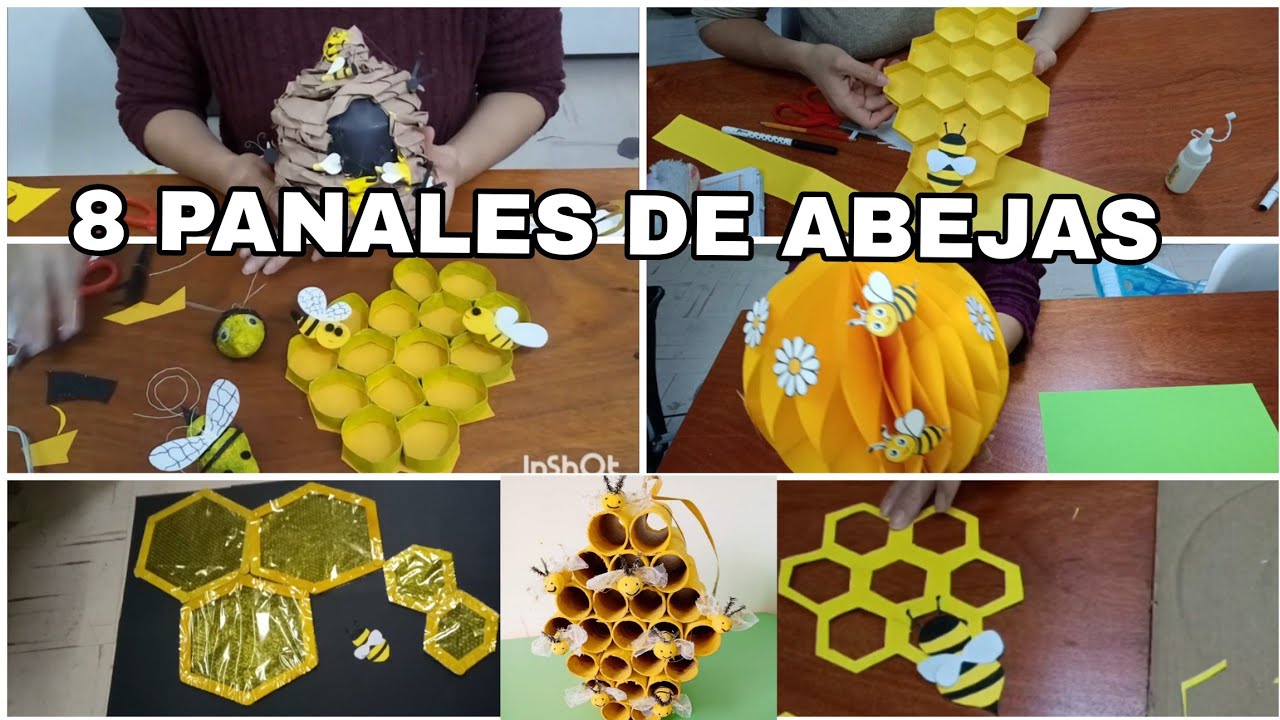 8 PANALES DE ABEJAS con materiales reciclados muy fácil de hacer 