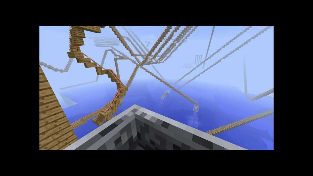 (ANCIEN RECORD)  Le plus grand grand huit minecraft du monde  - New Record