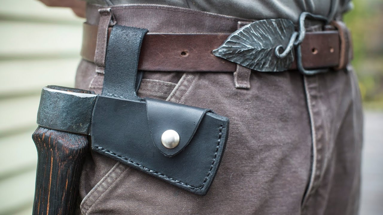 Making a Tomahawk Pt. 3 - Leather Sheath