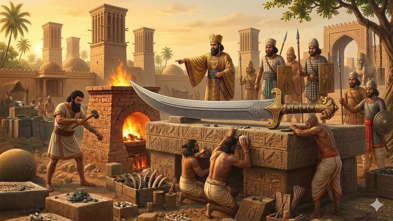 Inside the Ancient Persian Weapon Factory | How the Legendary Scimitar Was Made (Full Process)