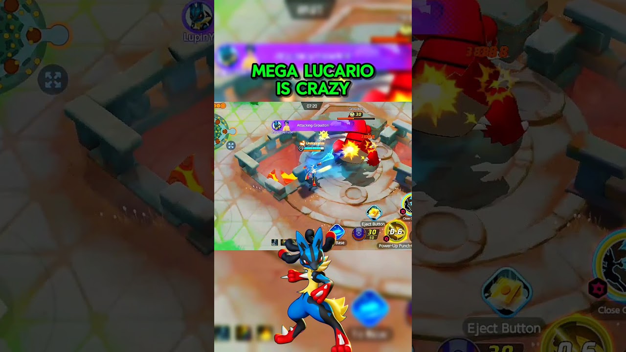Mega Lucario Is Crazy Powerful &bull; Pokemon Unite