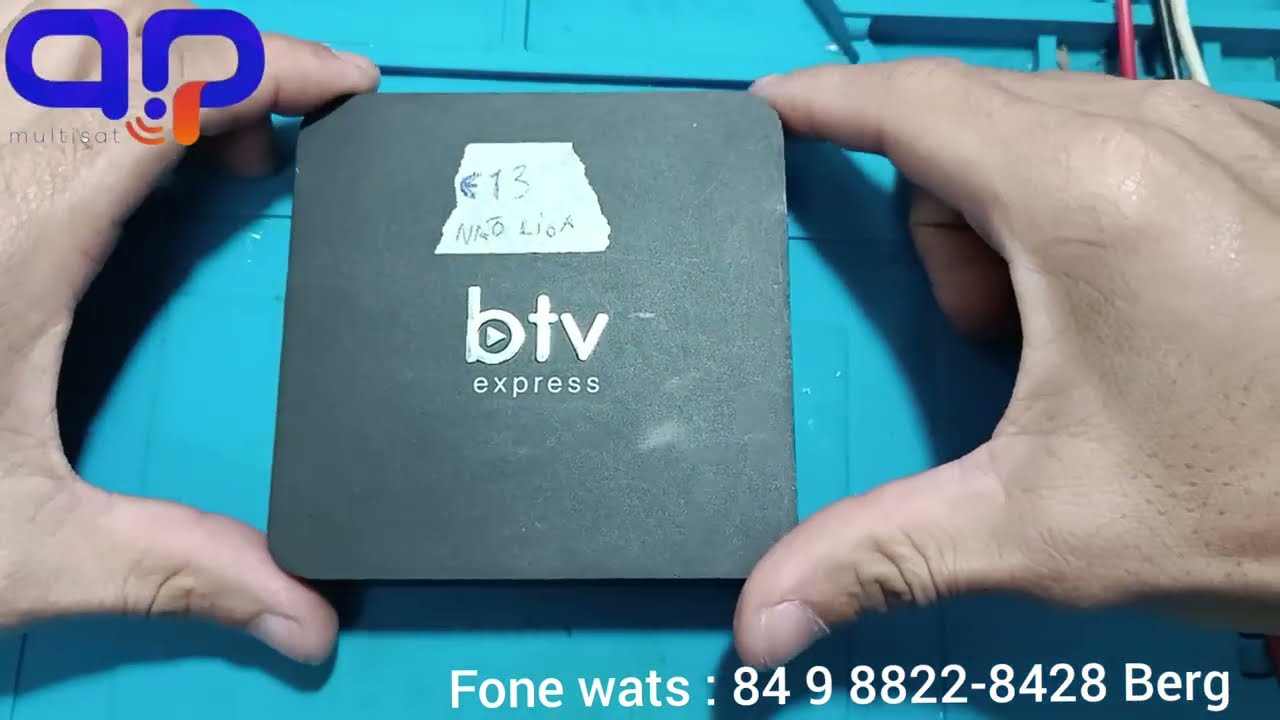 Tv box BTV E13 N&Atilde;O LIGA ,TRAVADO NOS LEDS, travando os canais ,Resolvido! BERG NATAL RN.